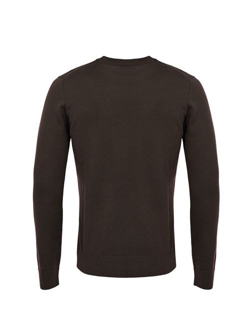 Maglia girocollo slim in lana merinos Moro Alpha studio | AU-3010C1019